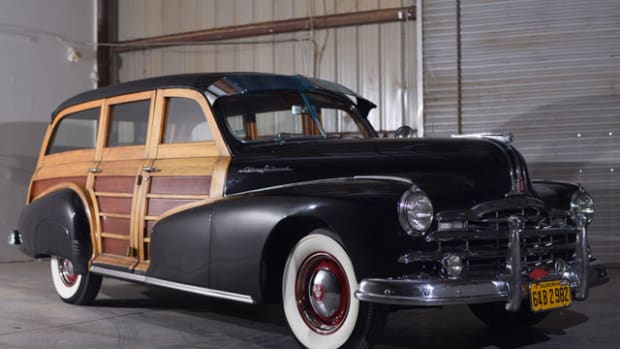 1948 Pontiac Silver Streak Woody, 35,000 original miles, likely the finest known example. Est. $150,000-$175,000. Morphy Auctions image
