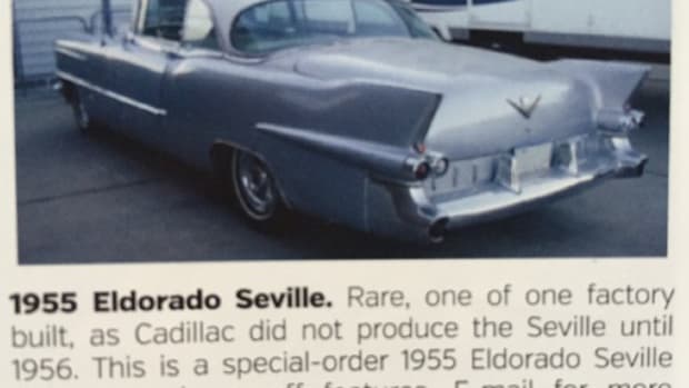 An ad for the 1955 Cadillac Eldorado two-door hardtop in the July 2015 Self-Starter.