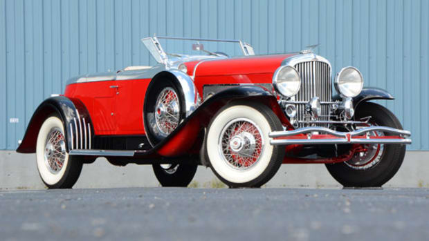 This 1930 Duesenberg Boattail Speedster sold for $484,000 on Saturday, June 2, during Auctions America by RM’s second annual Auburn Spring auction in Auburn, Indiana. The three-day event saw 409 collector cars and trucks cross the block at the historic Auburn Auction Park.