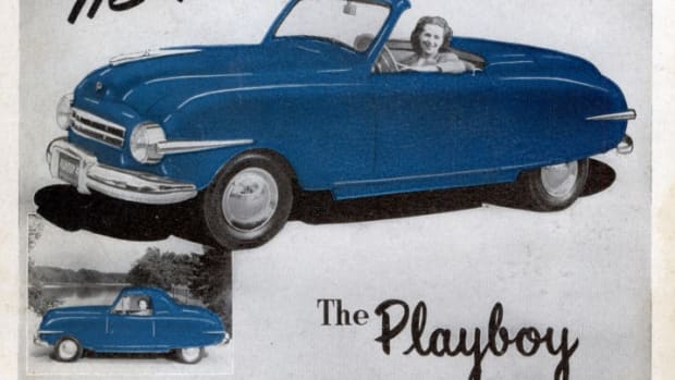 An original ad for the 1946-'48 Playboy car.