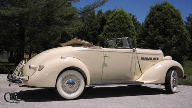 This 1936 Packard is being offered at no reserve with a pre-sale estimate of $57,000.