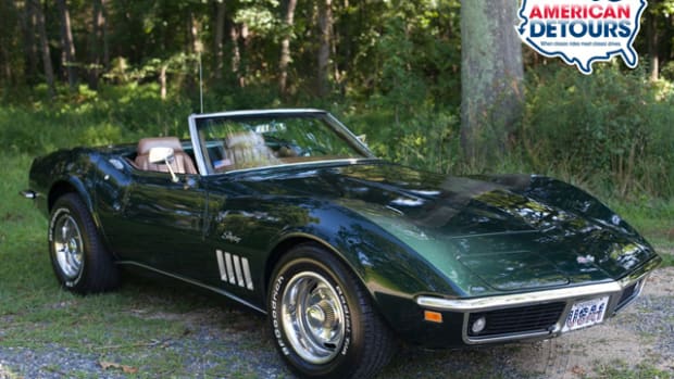 This 1969 Corvette C3 is the automotive star of American Detours : Superstorm Sandy. The 'Vette was severely damaged by Hurricane Sandy and is now back to its pre-storm glory.
