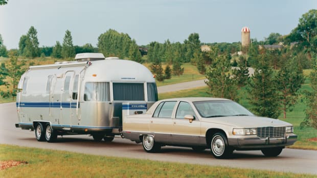  Before trucks became suburban commuter vehicles, Cadillacs were often trusted to pull travel trailers. Fleetwoods were so traditional, they remained up to the task.