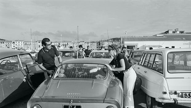 Roger Vadim and Jane Fonda pictured with their 275 GTB in Saint-Tropez in August of 1966.