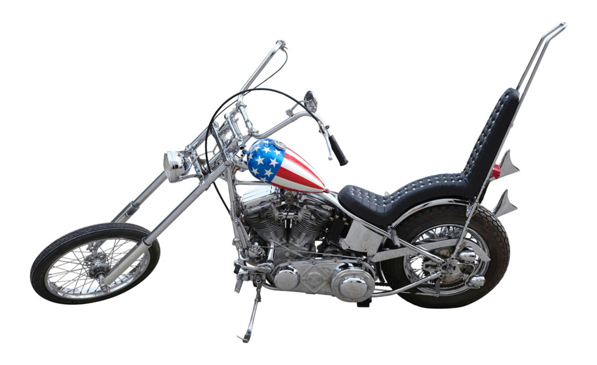 'Captain America' Wyatt's (Peter Fonda - 'Easy Rider') Panhead Chopper motorcycle goes to auction