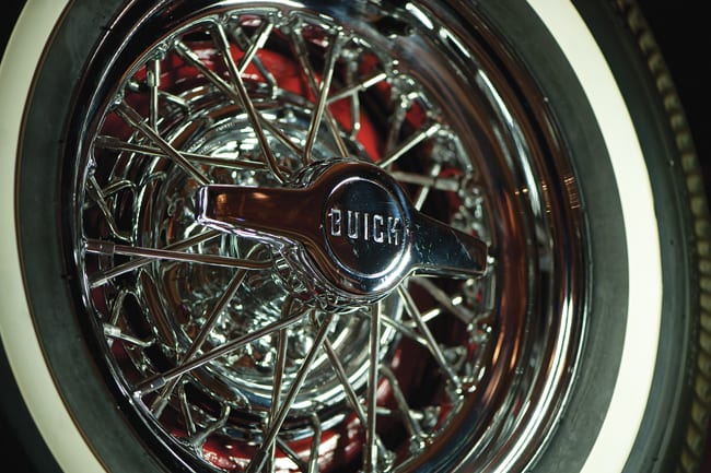 Wire wheels were standard on 1953 and '54 Buick Skylarks and were rare...