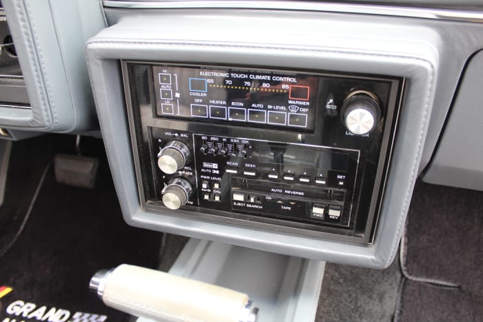 Cassette deck and electronic touch climate control was a nice touch back in 1985.