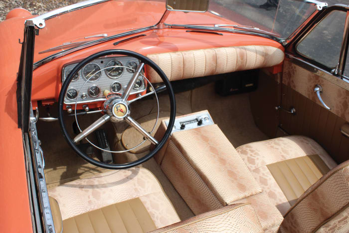 How often do you see a snakeskin interior?