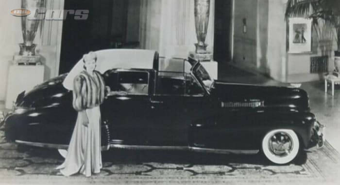 In 1941, there were still a few Old World hold-outs for the snobbish, open-front town car, and Cadillac built at least one based upon the Fleetwood Sixty Special. That car is pictured while on display at the Waldorf Astoria lobby when new, and still exists. It was originally painted a specially mixed maroon color with a tan-colored top covering. It’s worth noting that independent coachbuilder Derham Body Co. also built a few town cars upon the 1941 Cadillac chassis, and other coachbuilders may have, too.