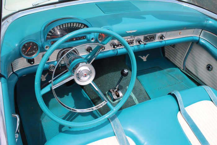 A look behind the wheel of the T-Bird.