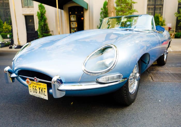 "Best of Show" winning 966 Jaguar E-Type Series 1, owned by Ron Schotland
