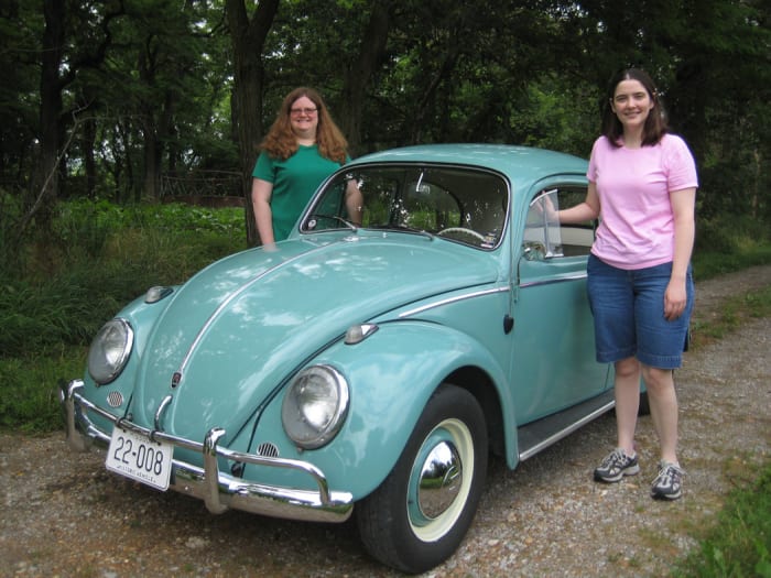 Two generations of owners of the "Bug" 