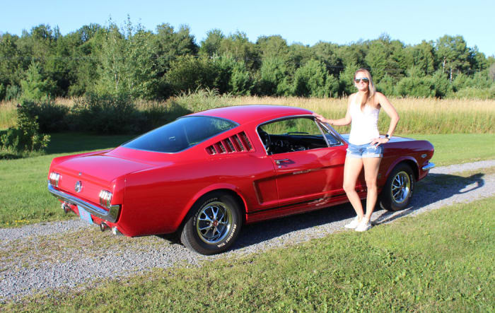 Jenny Kramm with her stunning 'Stang