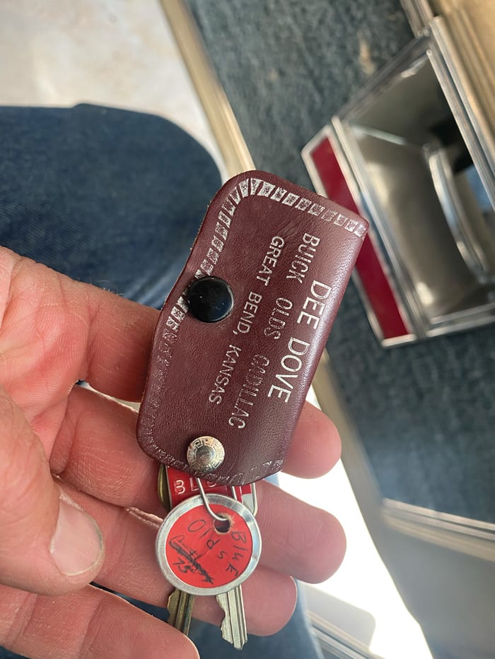The original keychain still survives