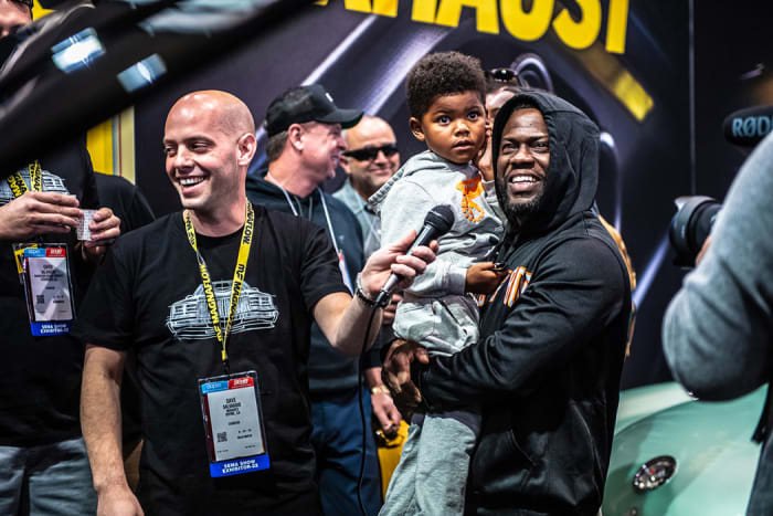 Kevin Hart at the SEMA 2022 unveiling
