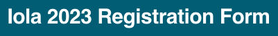 Iola 2023 registration button