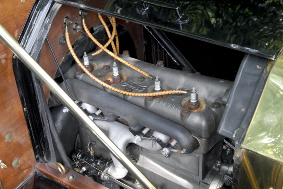 The Model T’s produces 22 hp. The E-M-F's additional power is substantial enough to be felt in the cars' performance.