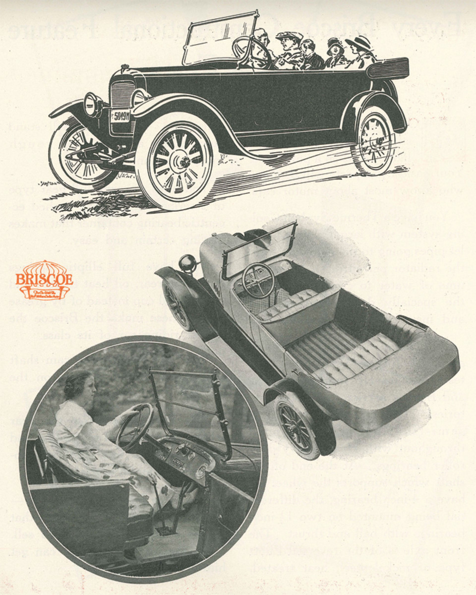 The 1918 Briscoe proved to be a good product, but the name faded in the early 1920s as the economy had a devilish time recovering normalization after the First World War.
