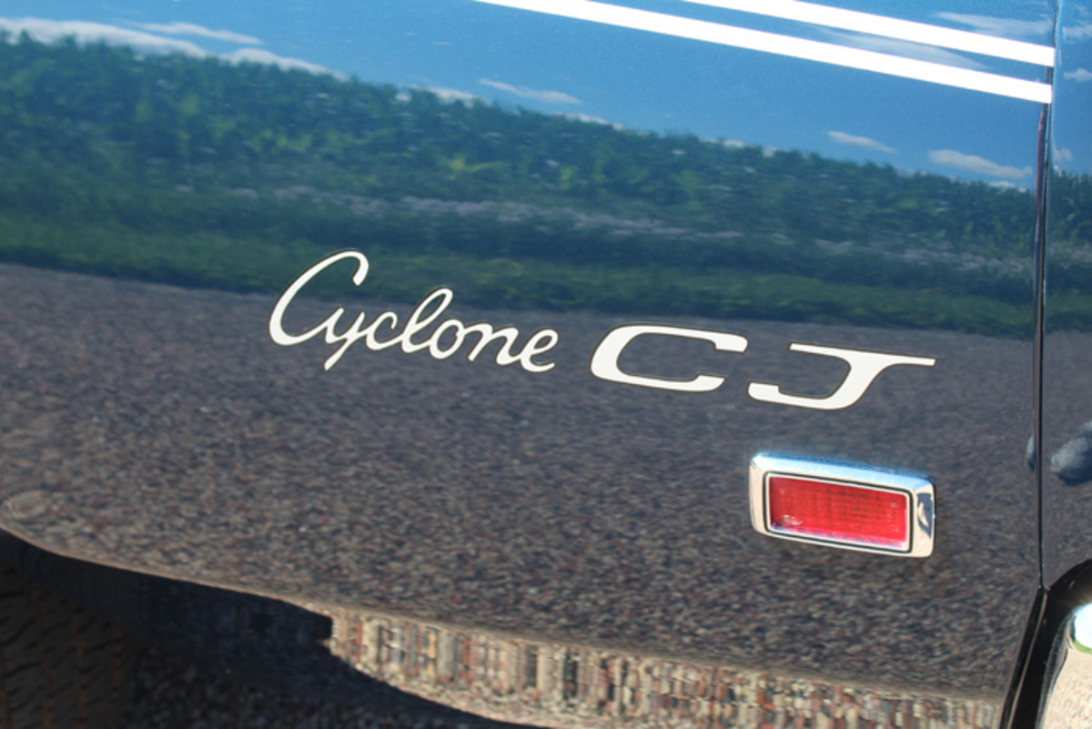 A total of 3,261 of the hot Cyclones wore the CJ decal on the rear quarterpanel.