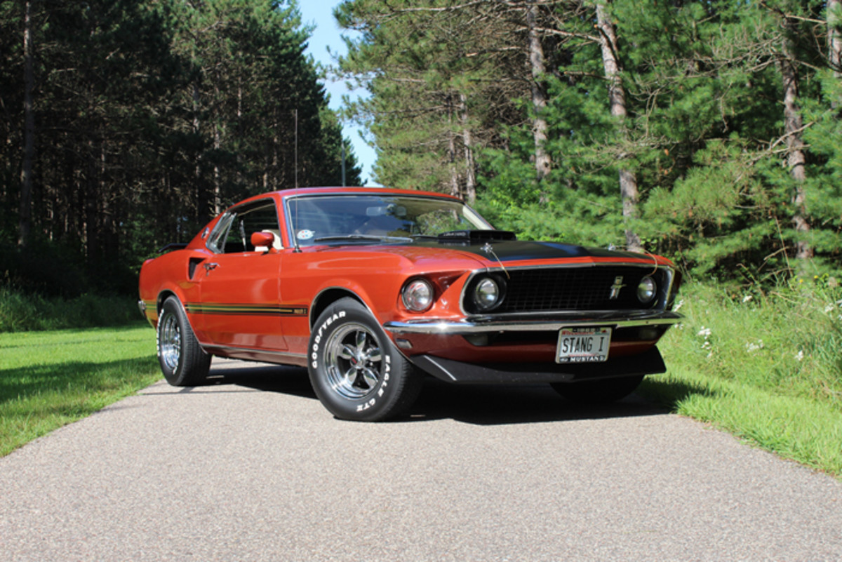 Tom Mangert ordered his 1969 Mach 1 just the way he wanted it in the summer of 1969: 428-cid/335-hp engine, four-speed and white interior with fold-down rear seat.