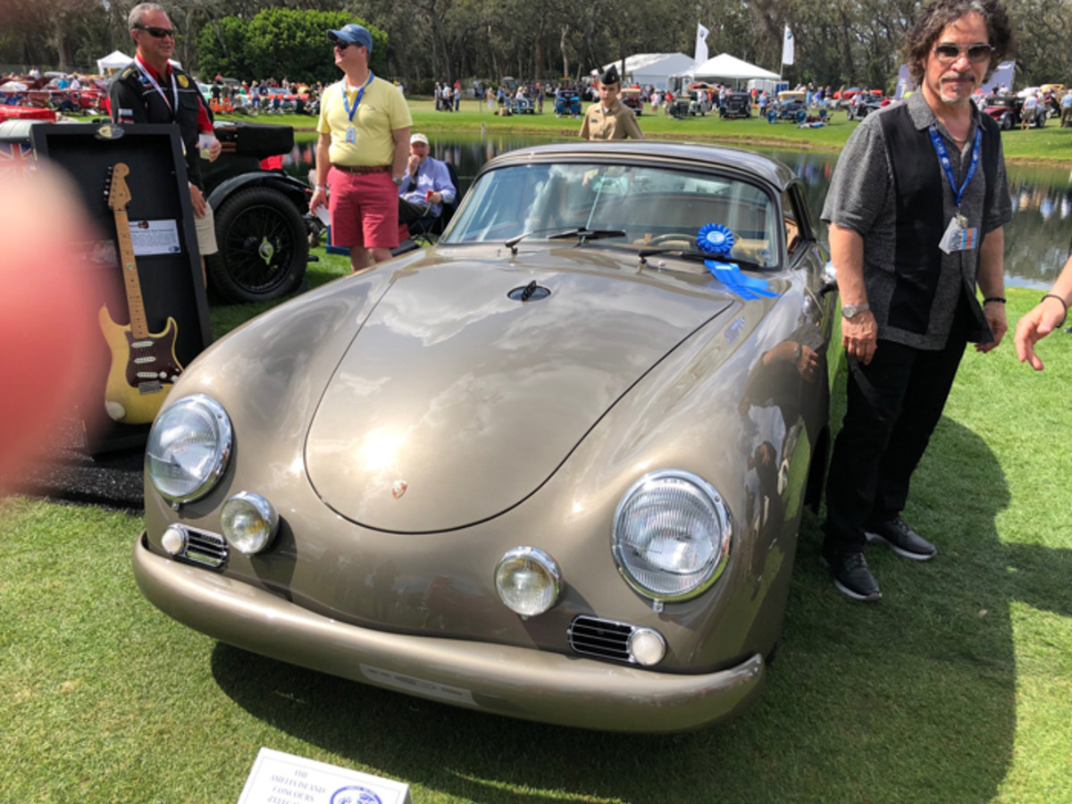 Porsche hot rod guru Rod Emory built this full custom Outlaw 356 Cabriolet with a removable hardtop for rock ’n’ roll legend John Oates. It’s chopped and lowered with a 200-bhp 2.4-liter engine based on a later Porsche Type 964, Porsche 911 rear suspension, a 911 five-speed and much more. This sleek car takes “Outlaw” to lofty heights.