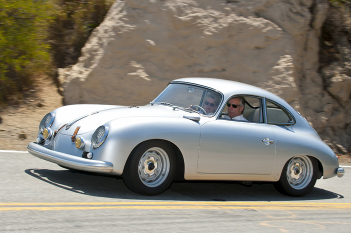 “I’ve had my Outlaw Porsche 356 for at least 25 years,’ says Bruce Meyer. “I’m sure I didn’t invent the idea, but I was certainly one of the first. I bought my little ’57 356A Coupe in a basket, unassembled... I thought it would look cool as an old silver Porsche GT. The engine is a bit over 1800cc and develops about 125 bhp, which is enough.”