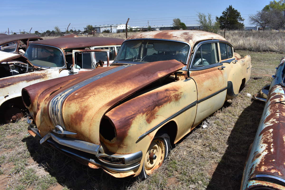 Sporting a lot of little treasures, this 1954 Pontiac Chieftain sedan was rich with goodies for the avid restorer.