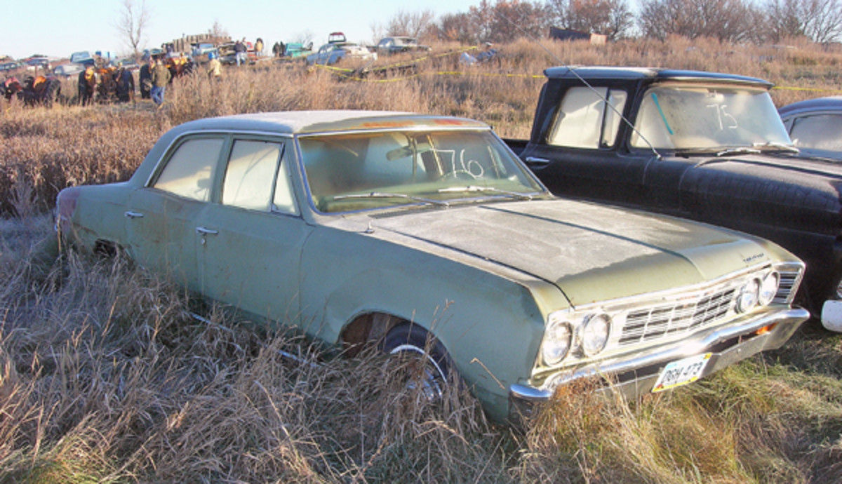 This solid, six-cylinder-powered 1967 Chevrolet Chevelle 300 sedan was one of the many bargains of the Lende Collection Auction held in Walum, N.D., selling for $330.