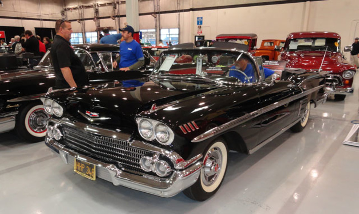 A 1958 Impala in condition 1 was bid to $107,000 to no effect.