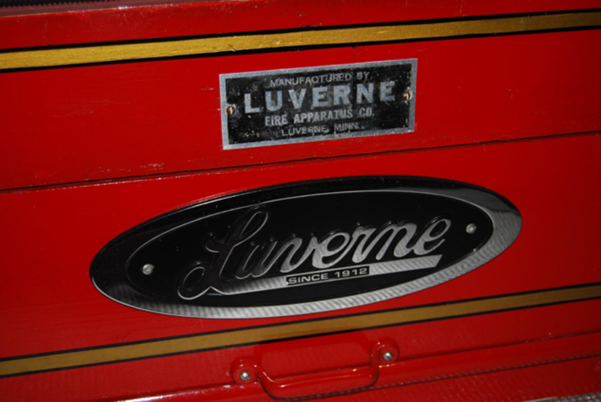  When Allenton’s truck was restored, Luverne sent a larger modern logo.