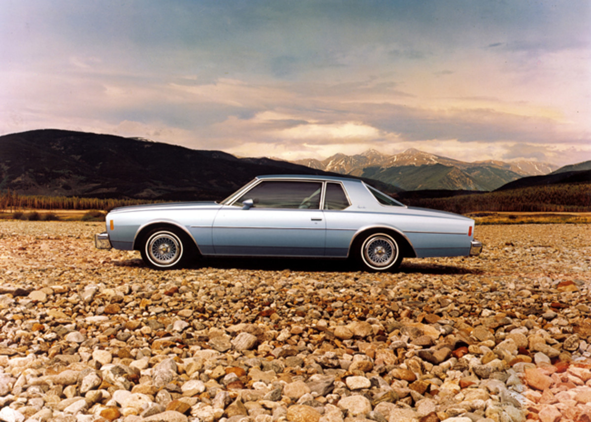  For 1977, the fifth-generation full-size Chevrolets received an all-new downsized body. This photo shows the 1978 Impala 2-door coupe.