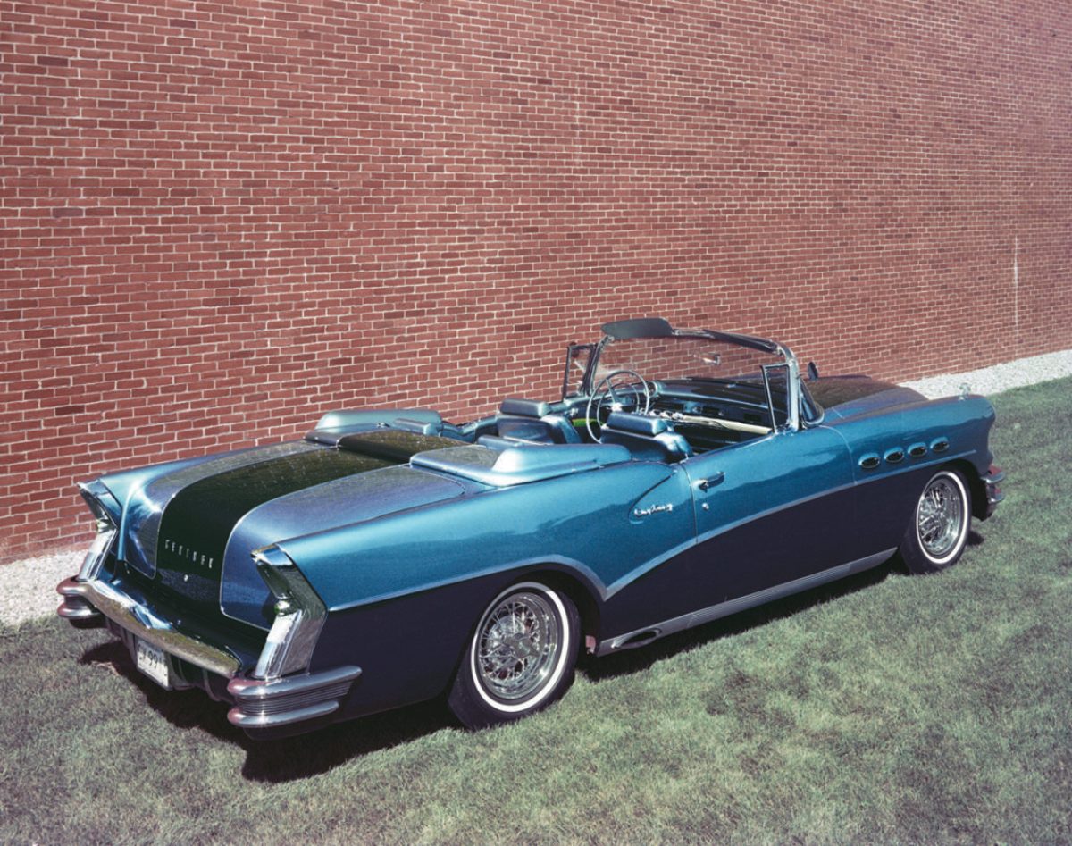  An Aug. 20, 1956, General Motors image of the 1956 Buick Century specially trimmed trim Bill Mitchell. (Photo courtesy of GM Media Archives)