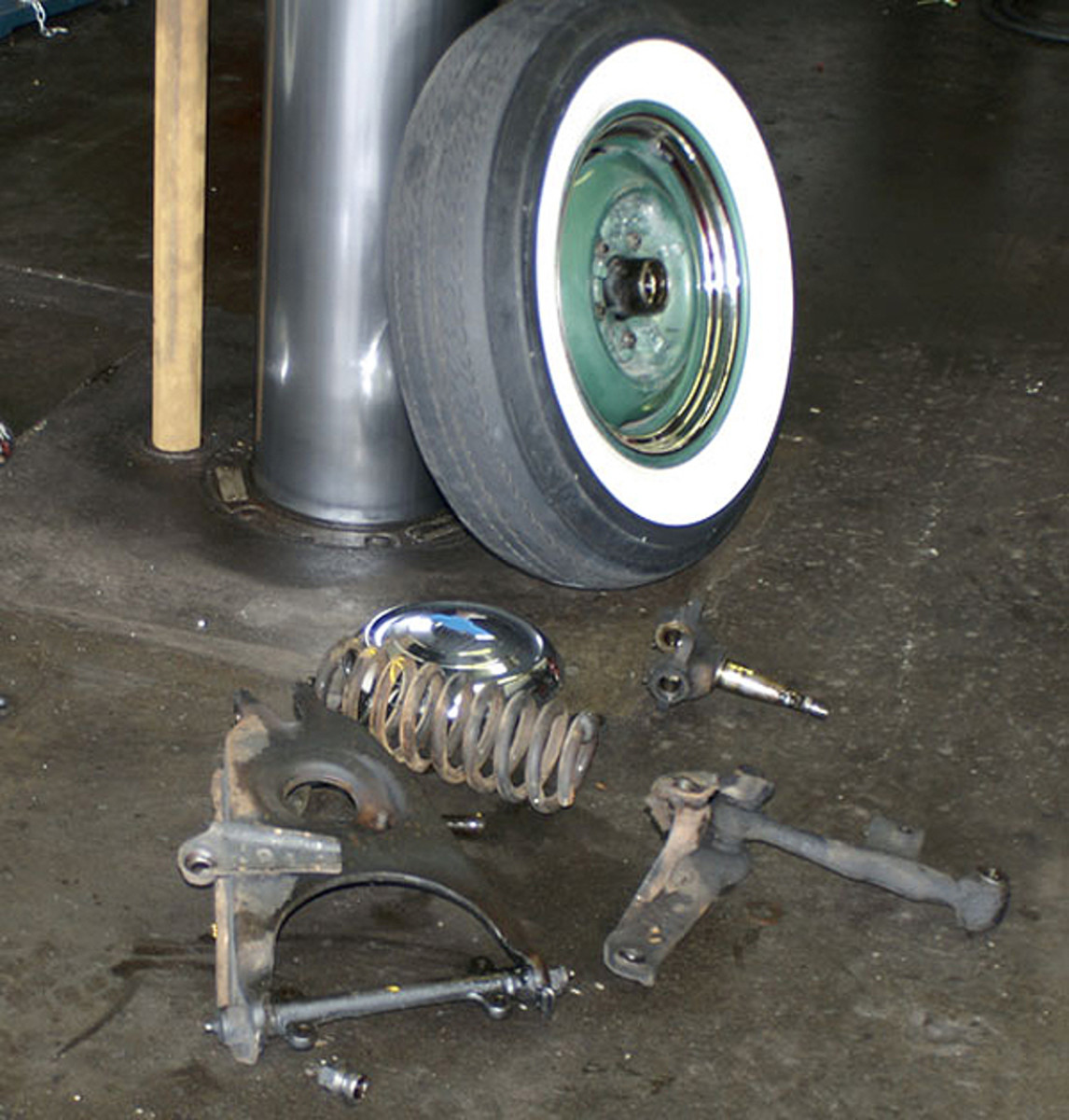  The 1951 Chevrolet's components after assembly