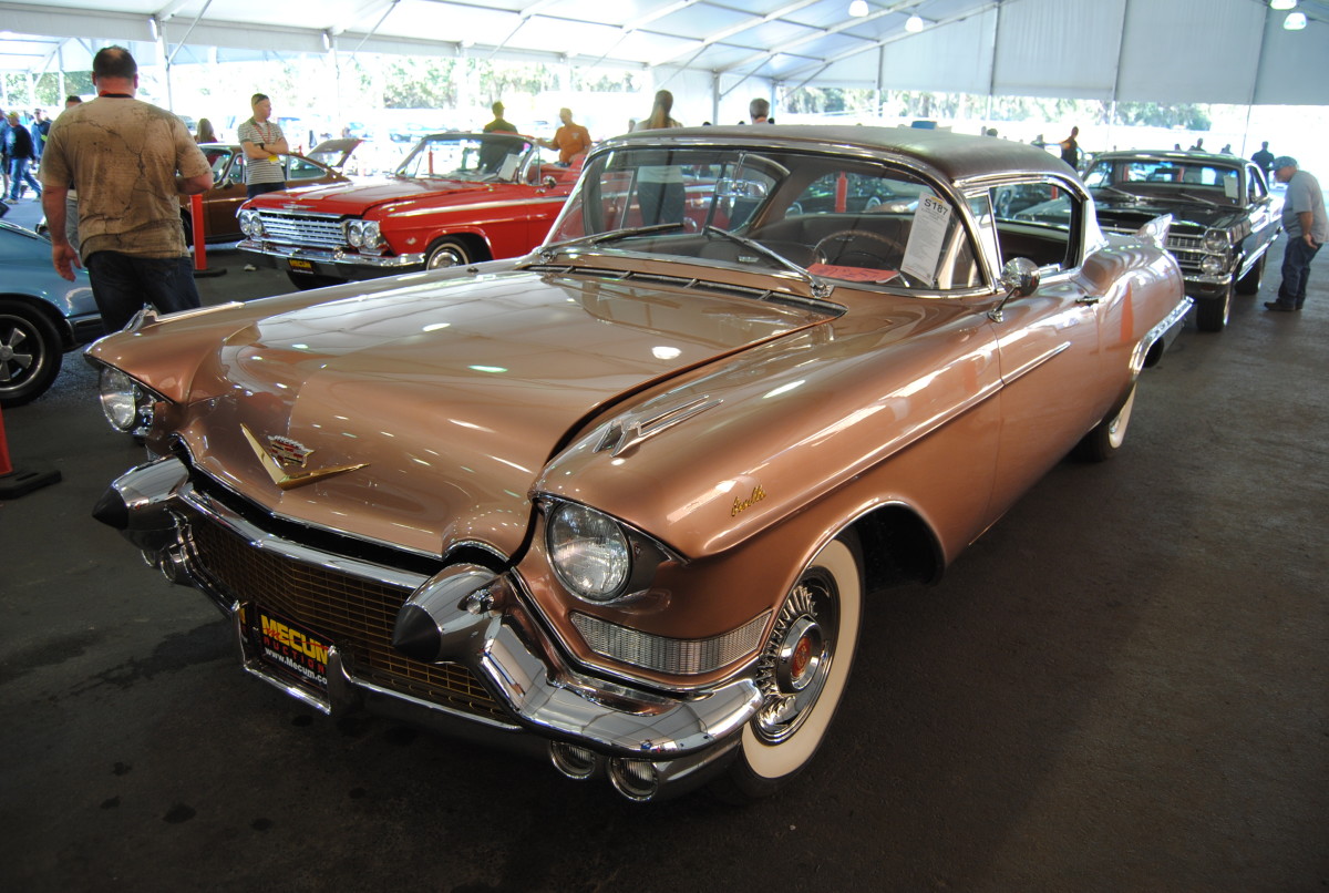 This 1957 Cadillac Eldorado Seville sold for a world record $150,000 at the Mecum Kissimmee this January.