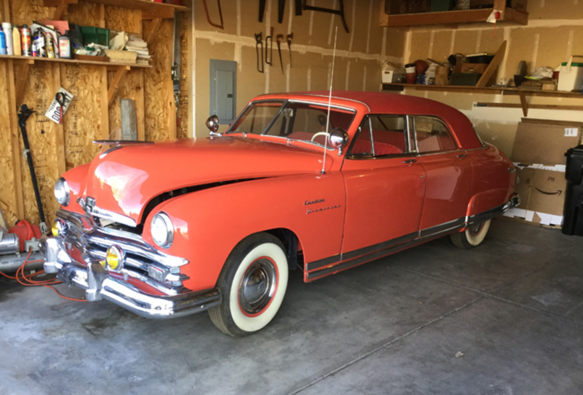  The 1949 Kaiser Custom Virginian after it was cleaned up and parked in my garage.