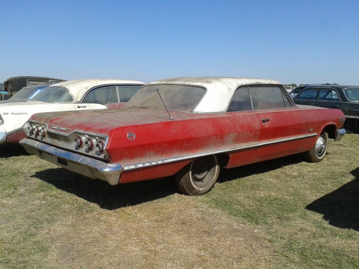 This 1963 Impala with 11 miles and a 327 auto sold by VanDerBrink Auctions in Pierce, Neb., sold for $97,500.