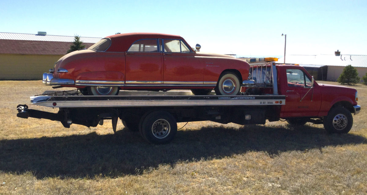  After 40 years, the car was loaded for a new home.