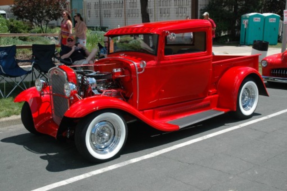 Ford Model A truck hot rod.