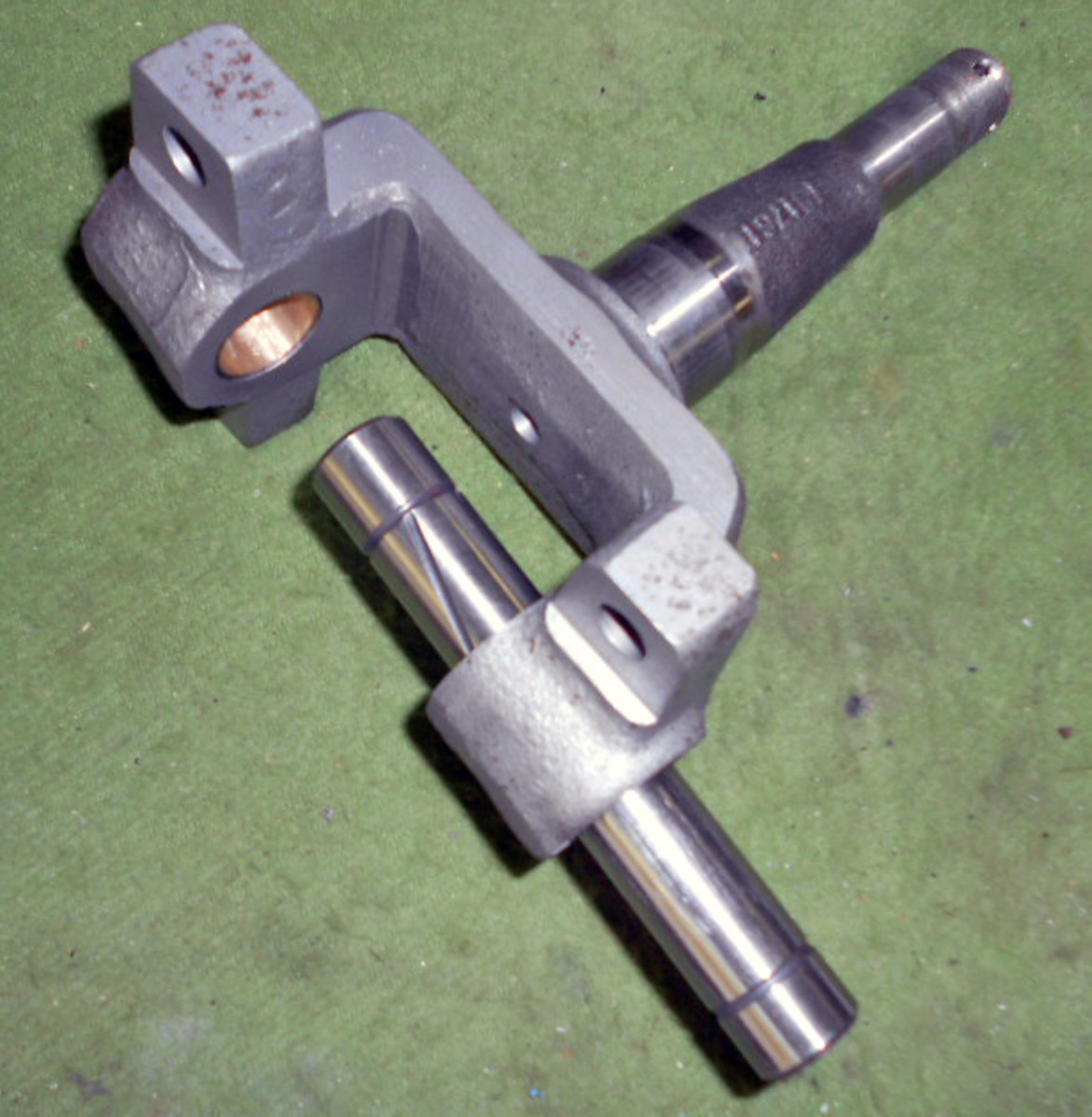 Figure 3: The axle has had new bushings installed and reamed to provide the proper fit with the king pin.
