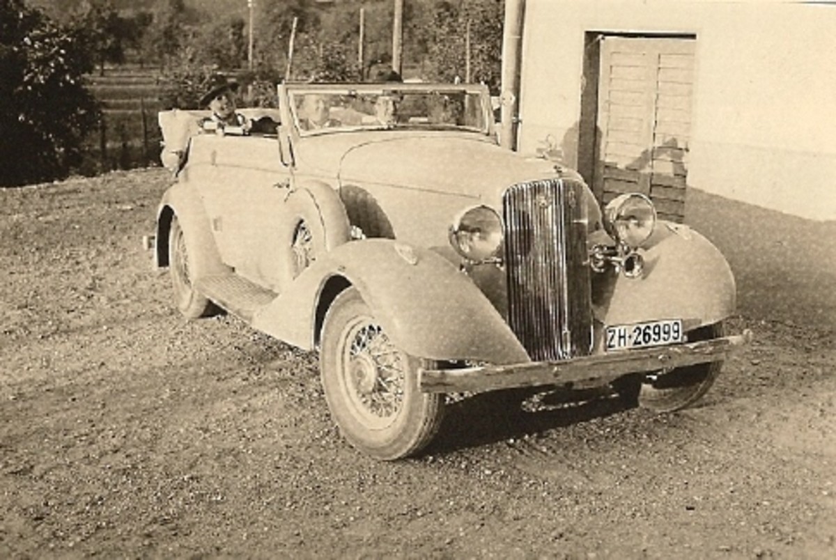 This isn't an ordinary 1933 Pontiac - the car carries a coachbuilt convertible victoria body of unknown origins.