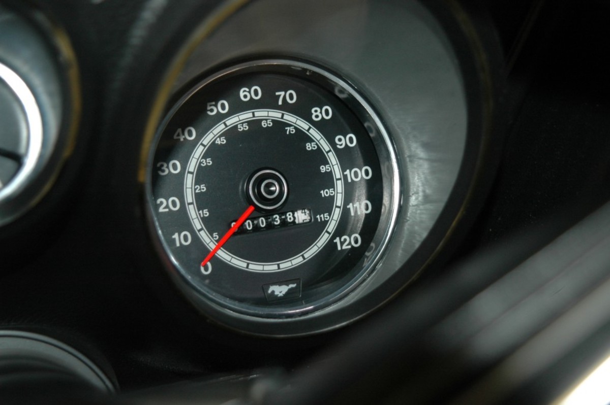 By the time it was detailed, the Mustang's odometer had rolled over to 38 miles.