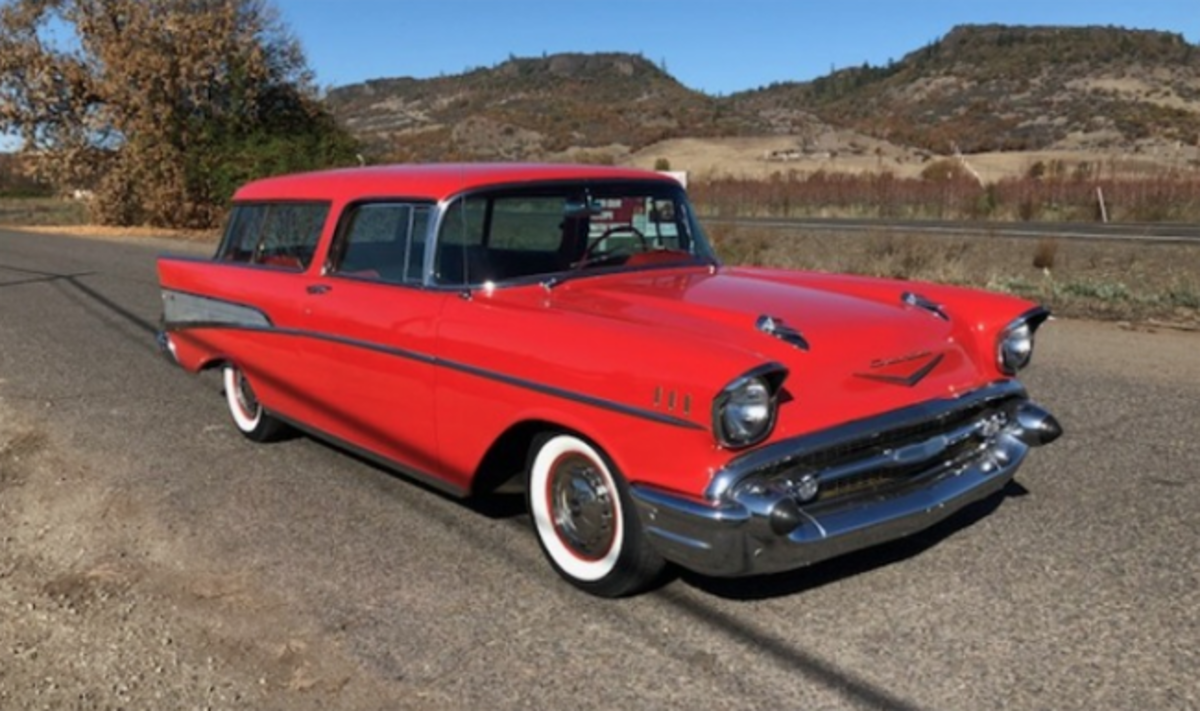  1957 Chevy Nomad wagon. Photo - Silver Auctions