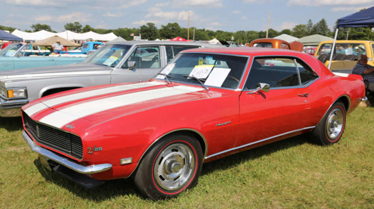This 1968 Chevrolet Camaro Z/28 Rally Sport had just two owners, less than 16,000 miles, matching numbers and a $52,000 asking price. By the end of the show, it met its third owner.