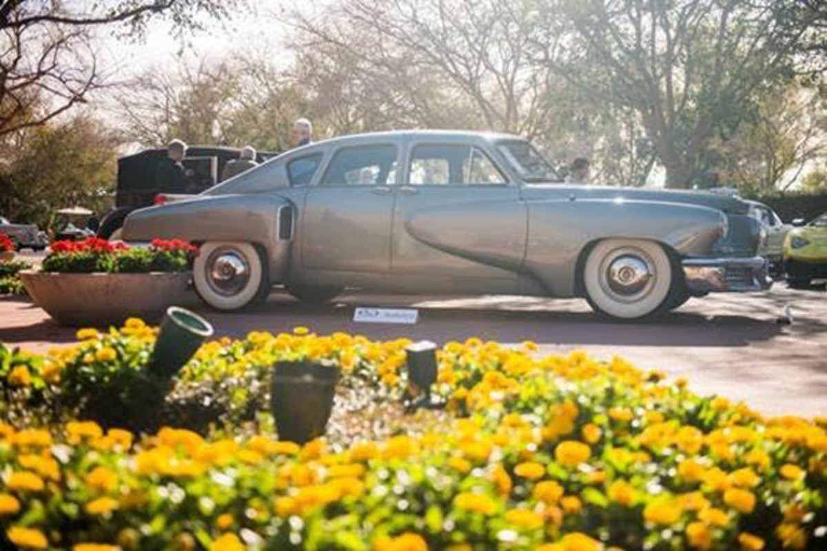  Preston Tucker’s 1948 Tucker 48 enjoys the Phoenix sun during RM Sotheby’s Arizona preview before selling for an above-estimate $1,792,500