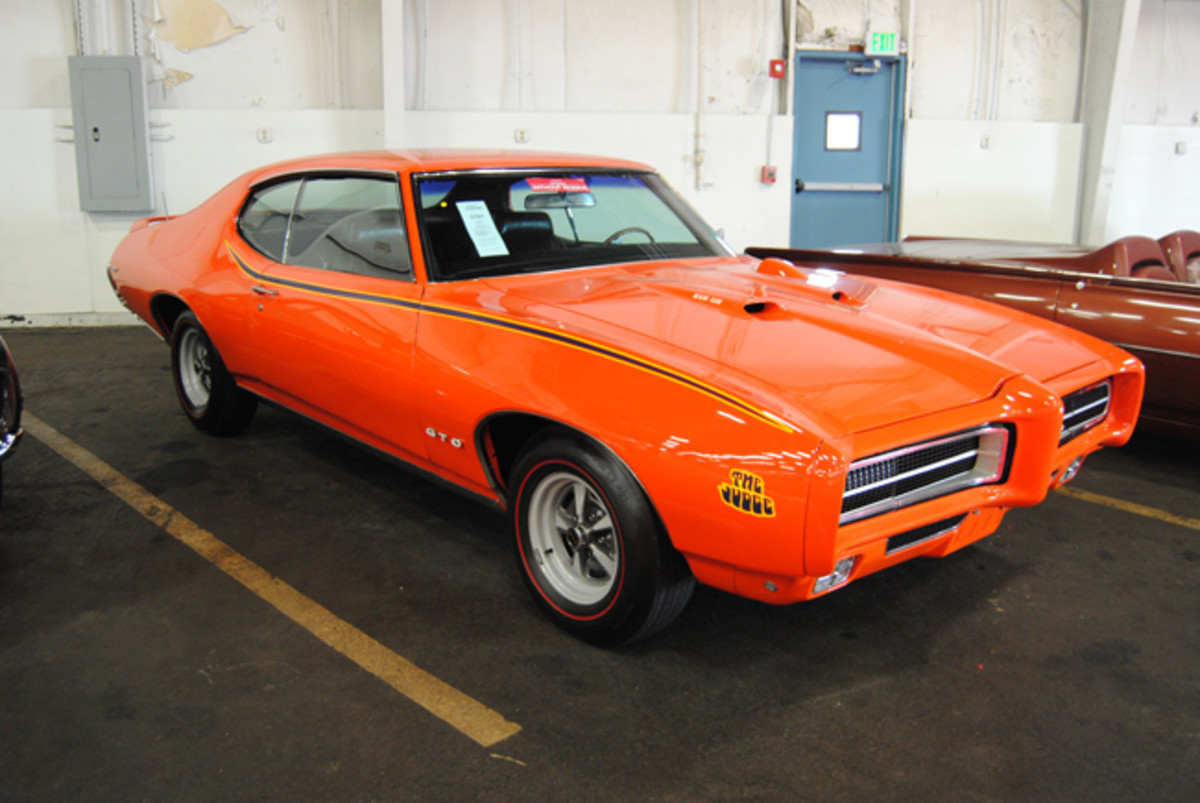  Muscle-cars seemed to be a little soft during Auctions America’s Fall Auburn sale, making this 1969 Pontiac GTO “The Judge” hardtop a great buy at $45,500.