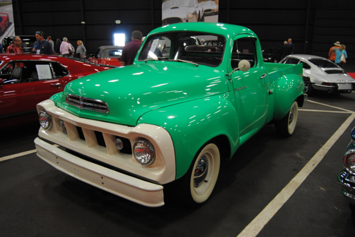  A good number of light-duty pickup trucks were found at Auctions America’s Fall Auburn sale, such as this 1959 Studebaker “Scotsman” pickup, called sold for a bid of $14,000.