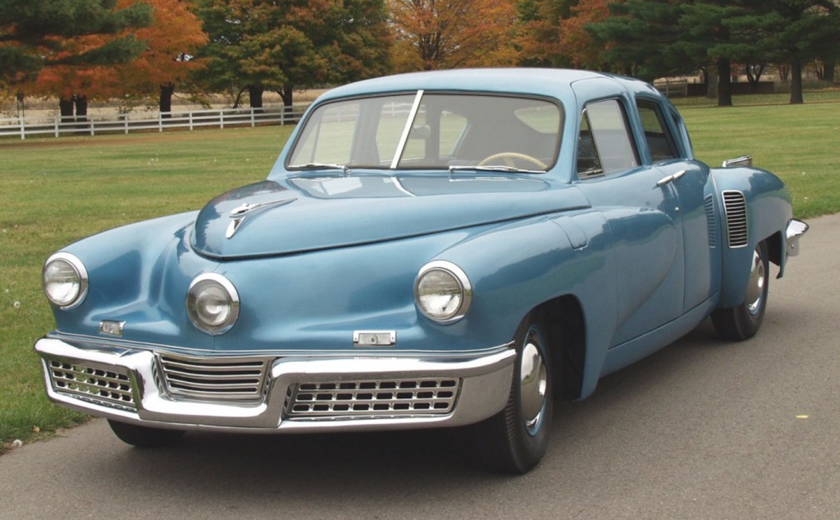 Several 1948 Tucker Automobiles will be part of the show field at the 2012 Glenmoor Gathering Sept. 14-16, including this unrestored Tucker from the Gilmore Car Museum Collection.