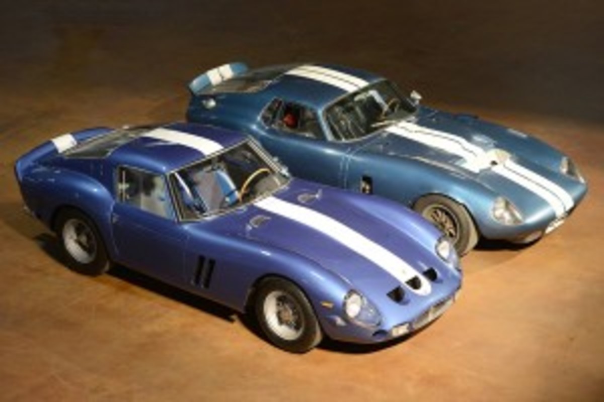 The Simeone Automotive Museum's Cobra Daytona Coupe and Ferrari GTO will be featured Feb. 23, 2013, during a Demo Days presentation.