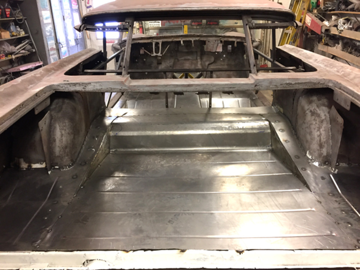  A view of the new trunk metal.