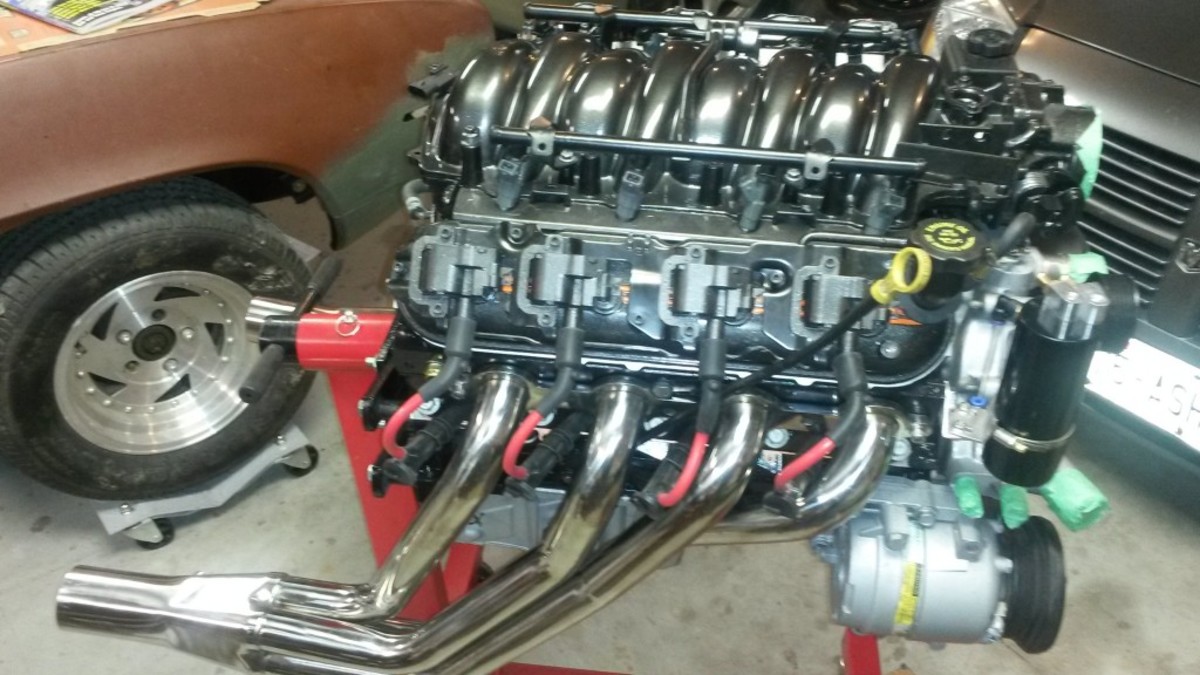 My fresh from rebuilding LS1 on the stand ready to be fit in the '69 Camaro.